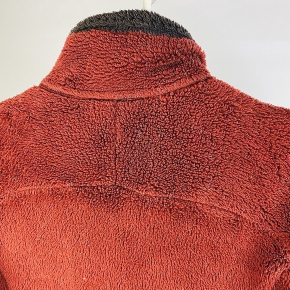 VTG Patagonia Womens Red Polartec Polyester Full Zip Pile Jacket Medium M - Picture 9 of 9